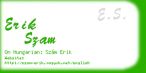 erik szam business card